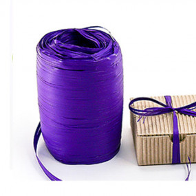 Веревка рафия фиолетовая